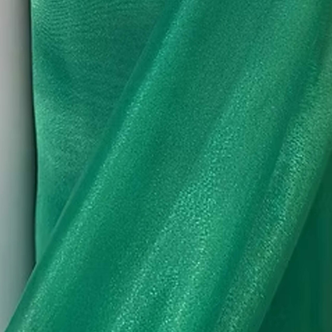 1 Yard Kelly Green Crystal Organza Fabric Sheer Shiny Lightweight Polyester 58/59 inches wide